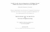 Full Scale Investigation of Bilge Keel Effectiveness at ... · The objective of this thesis is to describe the experiment, present and analyze the results, and offer some conclusions
