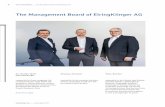 The Management Board of ElringKlinger AG · 2018-03-27 · ElringKlinger AG Annual Report 2017 8 To our Shareholders Report by the Supervisory Board The ﬁ nancial year just ended