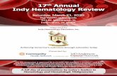 Indy Hematology Review Registration Brochure ... The Indy Hematology Review brings together over 400