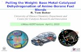 Pulling the Weight: Base Metal-Catalyzed Dehydrogenation ...eprints.internano.org/398/1/Baker_April10.pdf1 Pulling the Weight: Base Metal-Catalyzed Dehydrogenation of Amine-Borane