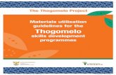 Materials utilisation guidelines for the Thogomelo · for child and youth care workers, social auxiliary workers or community development workers . Introduction DSD developed and