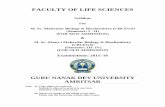 FACULTY OF LIFE SCIENCES - Guru Nanak Dev Universitygndu.ac.in/syllabus/201516/LIFE/MSC HONS MOLECULAR...Mechanism of action of selected enzymes: Chymotrypsin, Lysozyme, Carbonic anhydrase,