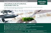In-depth courses from HSTalks · Genetics technologies and processes in agriculture Prof. Andrew Patterson University of Georgia, USA Marker assisted selection in agriculture Animal