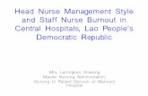 Head Nurse Management Style and Staff Nurse Burnout in ...api.ning.com/.../13.1213.24HeadNurseManagementStyle.pdf · Head Nurse Management Style and Staff Nurse Burnout in Central