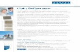 Light Reflectance - Carpet Institute · Light Reflectance This is the first in a series of documents and relates to contract or commercial carpet installed in multi person office