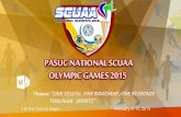 PASUC NATIONAL SCUAA OLYMPIC GAMES 2015 Program Activities.pdf · athletes for the National SCUAA Olympic Games 2015 Venue: Accreditation Room of EARIST, Nagtahan St., Manila In-Charge: