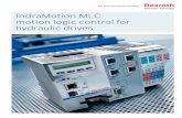 IndraMotion MLC motion logic control for hydraulic drives · A complete control for hydraulic, electric and hybrid drives with compact and control-based hardware: The IndraMotion