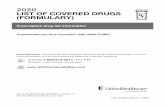 2020 LIST OF COVERED DRUGS (FORMULARY)...2020 LIST OF COVERED DRUGS (FORMULARY) Prescription drug list information UnitedHealthcare Dual Complete® ONE (HMO D-SNP) Important Notes: