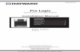Pro Logic - images-na.ssl-images-amazon.comPro Logic control configuration (program desired control operation) (page 26) 6. System Startup and checkout (page 47) USE ONLY HAYWARD GENUINE