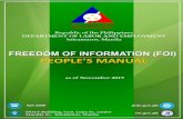 Republic of the Philippines DEPARTMENT OF LABOR AND … FOI People... · 2019-12-02 · Republic of the Philippines DEPARTMENT OF LABOR AND EMPLOYMENT DOLE FOI People’s Manual P