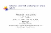 National Internet Exchange of India (NIXI)apricot.net/apricot2009/images/lecture_files/nixi_apnic... · 2017-02-06 · NIXI (National Internet Exchange of India) Main Functions :
