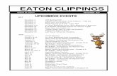 EATON CLIPPINGS - Eatonia, Saskatchewan · EATON CLIPPINGS Volume 24, Issue 4 DECEMBER 2017 2017 December 4 SCC Meeting 6:30 ... House, Pagoda, Statues, & Great Wall of China. This