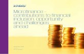 Microfinance – contributions to financial inclusion ... · West Bengal (AMFI-WB): Message from KPMG in India Introduction to microfinance in India Key opportunities in the MFI sector