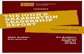 GRABENSTEIN THE JOHN D. REPORT LEADERSHIP PRESENTS...Examples of these include the fundraising week for St. Jude's held by the Financial Committee, the Mock Residency Interview for
