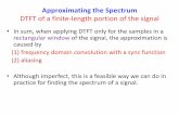 DTFT of a finite-length portion of the signaldsp/dsp2014/slides/Course 06_2.pdf · DTFT of a finite-length portion of the signal •In sum, when applying DTFT only for the samples