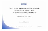 An OSSP Architecture Based on 12207 and CMMI · Teacher (process, software life cycle standards)! Guidebook to IEEE/EIA 12207 (Abelia: 2000)! Member of author/leadership teams for