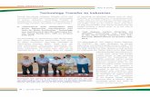 Technology Transfer to IndustriesSaloni Daga, Marketing Executive, M/s Plasti Surge Industries Pvt. Ltd. & Shri V. K. Upadhyay, TT&CD. D.“Solar Energy Driven Portable Domestic Brackish