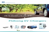 Phihong EV Chargers DM_EV Chargers...Display screen to show charging voltage, charging current, BMS SOC information during charging Energy Storage function to provide 3.5kW back-up