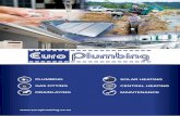 PLUMBING SOLAR HEATING GAS FITTING …...Euro Plumbing is unique in the breadth of expertise it can bring to a project. Whether it’s plumbing, solar heating, drainlaying, gasfitting,