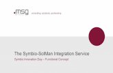 The Symbio-SolMan Integration Service · Symbio-SolMan Integration Service – Functional Concept The goal of the Integration Service development was, to combine a methodology with