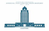 STATE OF LOUISIANA ANNUAL TAX COLLECTION REPORTrevenue.louisiana.gov/Publications/LDR_Annual_Report(2017-2018)D32.pdf · 2017– 2018 Annual Tax Collection Report 1 Annual Tax Collection