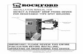 INSTALLATION MANUAL FOR DETECT-A-FINGER DROP PROBE DEVICE FOR ... - Rockford Systems… · 2019-10-22 · SECTION 1—IN GENERAL Detect-A-Finger® Drop Probe Device-Welder Rockford