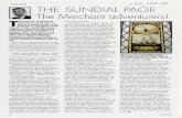 1999 Sept The Sundial Page The Merchant Adventures · sea-borne trade routes. Genoese merchants were quick to exploit and develop a new and profitable trade with England, shipping