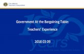 GovernmentAtthe)Bargaining)Table:)) Teachers’)Experience ... · 5.A.51 The Alberta Teachers’ Association supports a collective bargaining framework for its members wherein 1.