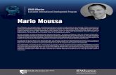 Mario Moussa - IPADE Business SchoolMario Moussa Mario Moussa es un connotado autor, conferenciante principal y consultor en administración que aconseja a líderes prominentes en