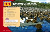 Exponential and Radical FunctionsExponential and Radical Functions Population Explosion The concepts in this chapter are used to model many real-world phenomena, such as changes in