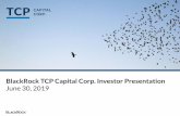Firm PowerPoint Template November 2013s23.q4cdn.com/834201599/files/doc_financials/2019/... · BlackRock TCP Capital Corp –Key Highlights (1) Weighted average annual effective yield