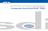Composite Steel Floor Deck - Slabs · 2015-03-04 · b. ACI 302.1R-04, Guide for Concrete Floor and Slab Construction c. ACI 224.1R-07, Causes, Evaluation, and Repair of Cracks in