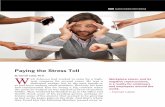 Paying the Stress Toll W - Aubrey Daniels International...Paying the Stress Toll By Darnell Lattal, Ph.D. W alt Johnson had worked in sales for a high-tech company for several years.