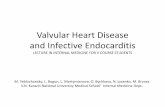 Valvular Heart Disease and Infective EndocarditisValvular Heart Disease and Infective Endocarditis LECTURE IN INTERNAL MEDICINE FOR V COURSE STUDENTS M. Yabluchansky, L. Bogun, L.