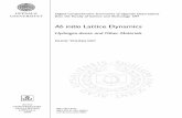 Ab initio Lattice Dynamics - DiVA portal173141/... · 2009-02-14 · ACTA UNIVERSITATIS UPSALIENSIS UPPSALA 2009 Digital Comprehensive Summaries of Uppsala Dissertations from the