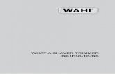 Battery/Rechargeable Trimmer - Wahl What a...Battery/Rechargeable Trimmer 7.To replace batteries complete Step 1 and pull firmly on the ribbon, removing batteries one at a time. TROUBLESHOOTING