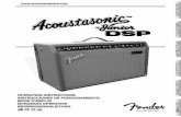 Fender Acoustasonic Junior DSP Manual at AmericanMusical · ∆Fender® amplifiers and loudspeaker systems are capable of producing very high sound pressure levels which may cause