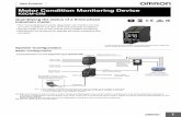 Motor Condition Monitoring Device · 1 New Product Motor Condition Monitoring Device K6CM-CIM Quantifying the status of a three-phase induction motor. • The “comprehensive current