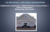 Collaborative cOmmunity Offsite Pharmacy Practice Phase 1 ... · Collaborative cOmmunity – Offsite Pharmacy Practice Phase 1 ... Pharmacist influenza vaccination a new professional