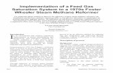 Implementation of a Feed Gas Saturation System to a 1970s ... · Wheeler Steam Methane Reformer For ammonia plants wanting to improve the efficiency of their steam methane reformers,