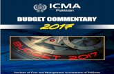 Federal Budget 2017-18 - ICMA PAKISTAN · The CPEC envisages projects in energy and infrastructure, with a total financial outlay of around US$ 46 billion. Financial outlay of Energy