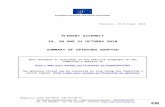 19, 20 AND 21 OCTOBER 2010 SUMMARY OF OPINIONS … · Web viewBrussels, 29 October 2010. PLENARY ASSEMBLY 19, 20 AND 21 OCTOBER 2010 SUMMARY OF OPINIONS ADOPTED. This document is