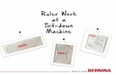 Ruler Work at a Sit-down Machine - Nähwelt Flach...There is also a set of rulers for the Longarm on the Frame The rulers in the Ruler Kit for Frame Models can be used on a Sit -down