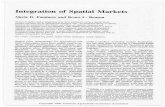 Integration of spatial markets.myweb.fsu.edu/bbenson/AJAE1990.pdf · Integration of Spatial Markets Merle D. Faminow and Bruce L. Benson Studies of spatial market integration draw