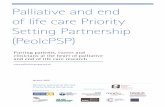 Palliative and end of life care Priority Setting ... · Palliative and end of life care Priority Setting Partnership (PeolcPSP) 6 Introduction Palliative and end of life care is an