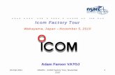 -- Icom Factory Tourarchive.nsarc.ca/hf/icom2010.pdfNSARC - ICOM Factory Tour, November 2010 03-Feb-2011 4 A few facts! Icom is a rare example of an electronics manufacturer that has