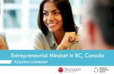 Entrepreneurial Mindset in BC, Canada - Women's Enterprise Centre · 2019-06-26 · 5 About Women’s Enterprise Centre • Non-profit, leading business resource for existing and