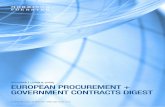 GOVERNMENT CONTRACTS DIGEST - Morrison & …media.mofo.com/files/uploads/Images/European-Procurement...MoFo European Procurement & Government Contracts Digest ln-129461 v20 European