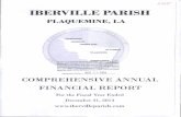 Iberville Parish Government - Louisianaapp1.lla.la.gov/PublicReports.nsf/779CEC209D6FB49186257D2C0065A4B6/... · Iberville Parish occupies a land area of 620 square miles and serves