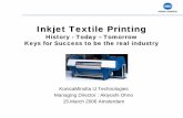 Inkjet Textile Printing - KONICA MINOLTA...Inkjet Textile Printing History - Today – Tomorrow Keys for Success to be the real industry KonicaMinolta IJ Technologies Managing Director